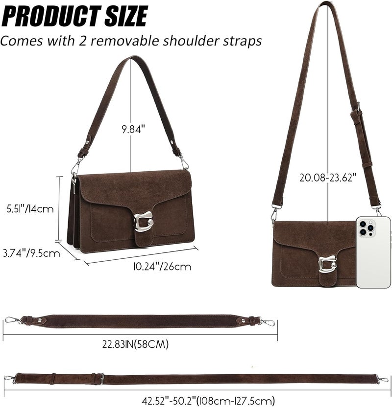 Travistar Store Crossbody Bags for Women Trendy - Small Cross Body Purse Shoulder Bag Leather Handbags Evening Clutch with 2 Straps - Image 4